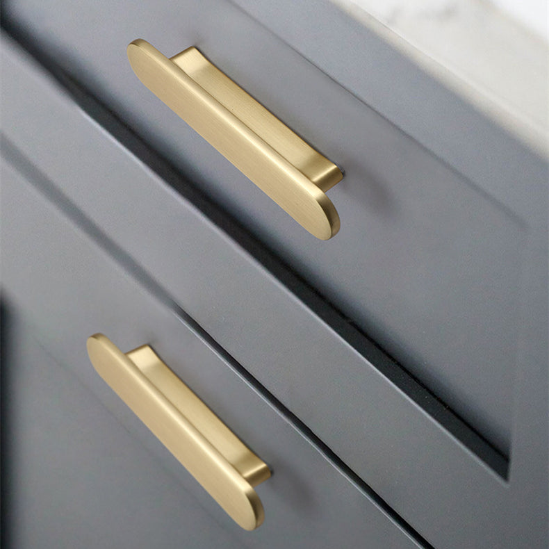 Brass Minimalist Cabinet Pull, Door Pull, Edge Pull, Cabinet Handle