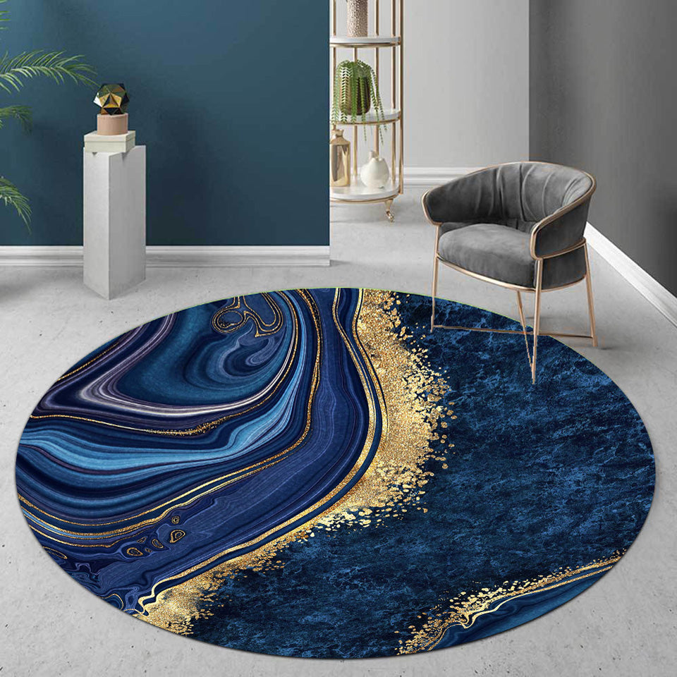 Nordic Luxury Large Modern Carpet Black And Gold Carpet For Living