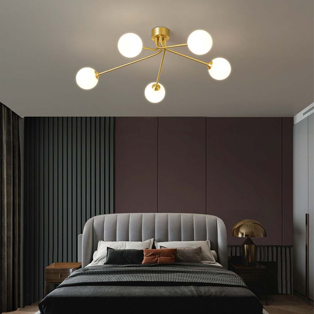 Luxury Personalized Creative Gold Metal Ceiling Lamp -Homdiy