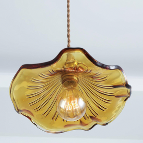 Stylish Hibiscus Flower Glass Pendant Light -Homdiy