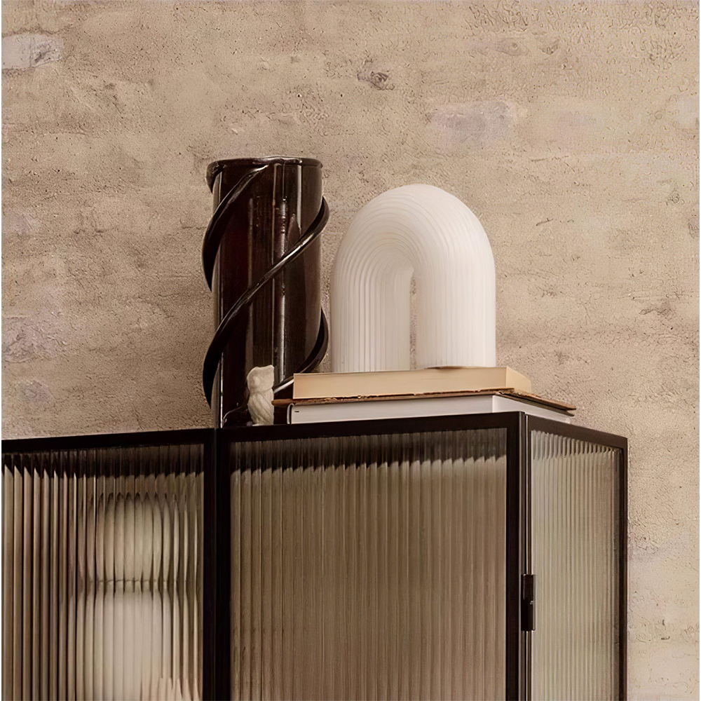 Arch White Metal Table Lamp -Homdiy