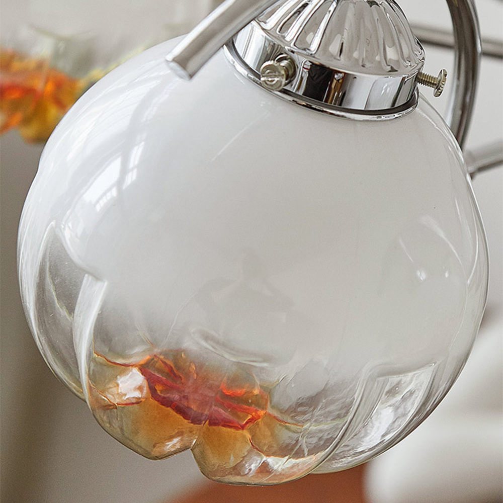 Retro Flower Shape Bauhaus Glass Chandelier -Homdiy