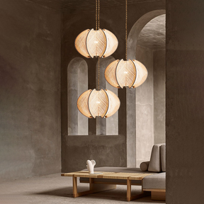 Retro Wooden Pendant Light Irregular Living Room Lamp -Homdiy
