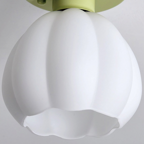 Modern Flower Shape Semi-Flush Ceiling Light -Homdiy