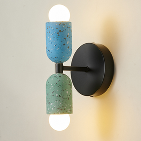 Double Head Cement Lights Creative Home Deco Iron Wall Light -Homdiy