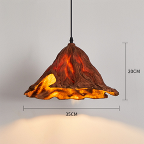 Art Decor Bar Lamp Lotus Leaf Pendant Lamp Volcano Pendant Light -Homdiy