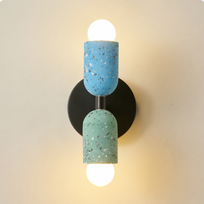 Double Head Cement Lights Creative Home Deco Iron Wall Light -Homdiy