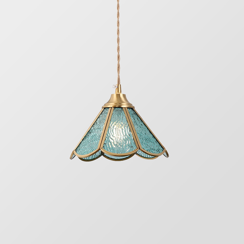 Modern Tiffany Flower Glass Pendant Light for Kitchen Island -Homdiy