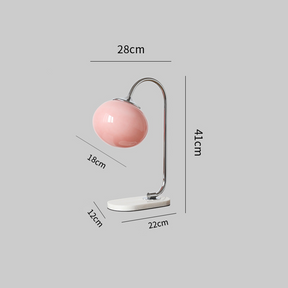 Marshmallow Metal Glass Table Lamp -Homdiy