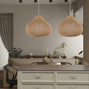Creative Wicker Rattan Pendant Light For Dining Room -Homdiy