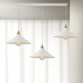 Nordic Wabi-Sabi Style Pendant Lights Cream Iron Lamps -Homdiy