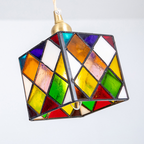 Nordic Creative Rubik’s Cube Small Glass Chandelier For Kitchen Island -Homdiy