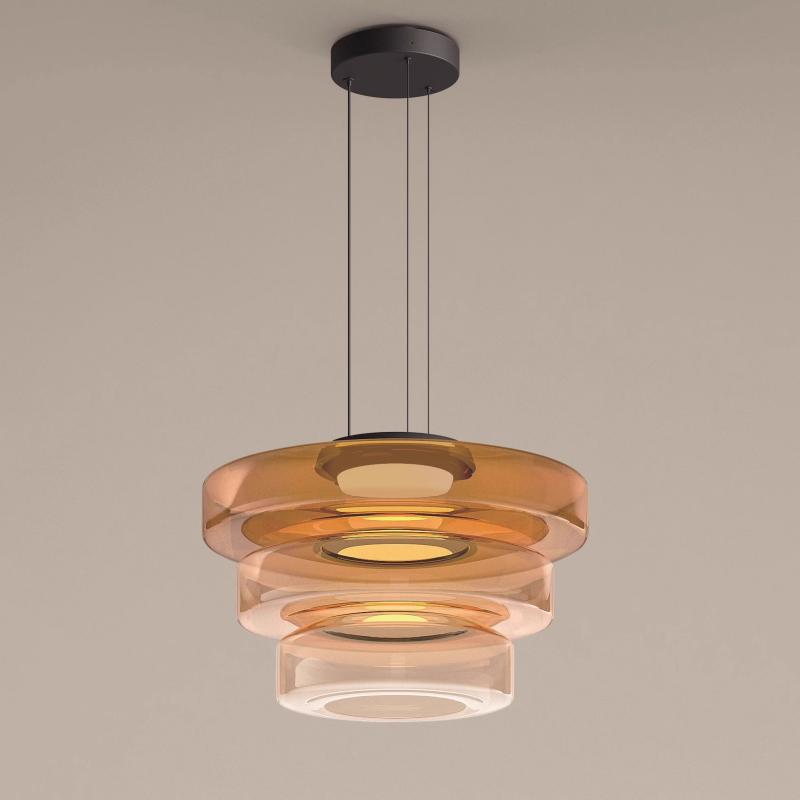 Modern Designer Style Creative Glass Pendant Round Hanging Lighting