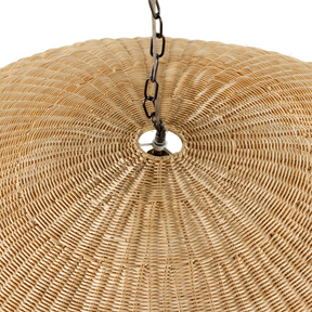 Natural Woven Rattan Handmade Hanging Lamp -Homdiy