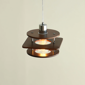 Retro Walnut Pendant Lamp For Dining Room -Homdiy