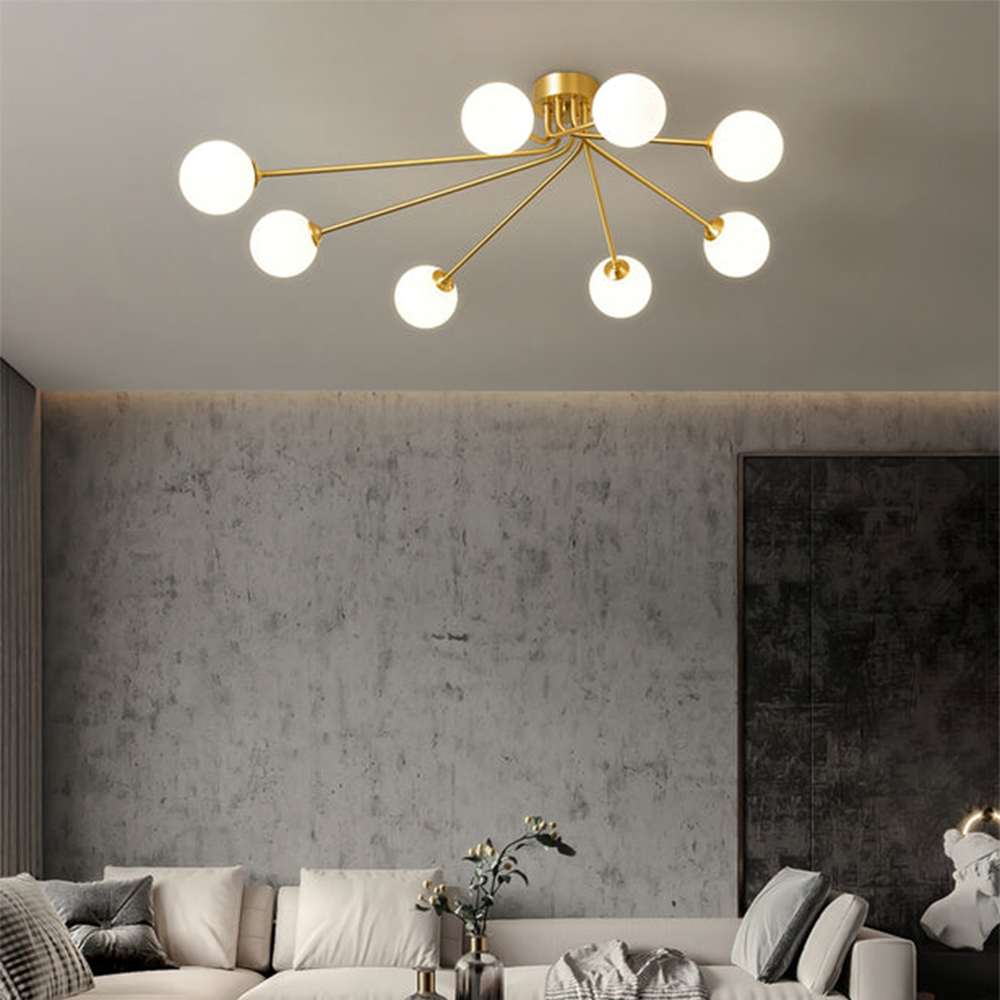 Luxury Personalized Creative Gold Metal Ceiling Lamp -Homdiy