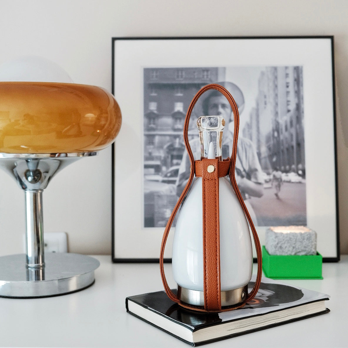 Bell Portable Leather Table Lamp