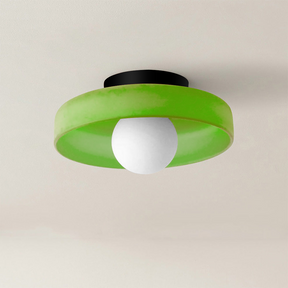 Glass Round LED Ceiling Light -Homdiy