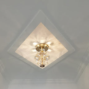 Mid-Century LED Crystal Clear Ceiling Light -Homdiy