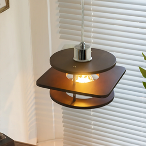 Retro Walnut Pendant Lamp For Dining Room -Homdiy