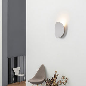 Simple White Half Moon LED Wall Lamp -Homdiy