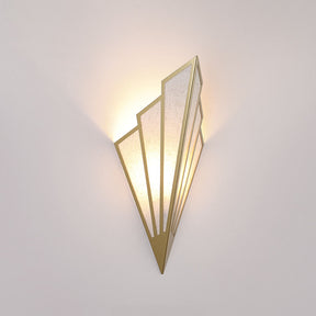 Contemporary Linen Geometric Wall LED Light -Homdiy