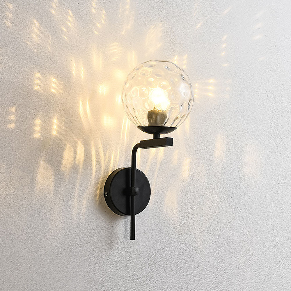 Scandinavian Bedside Glass Ball Wall Light -Homdiy