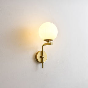 Scandinavian Bedside Glass Ball Wall Light -Homdiy