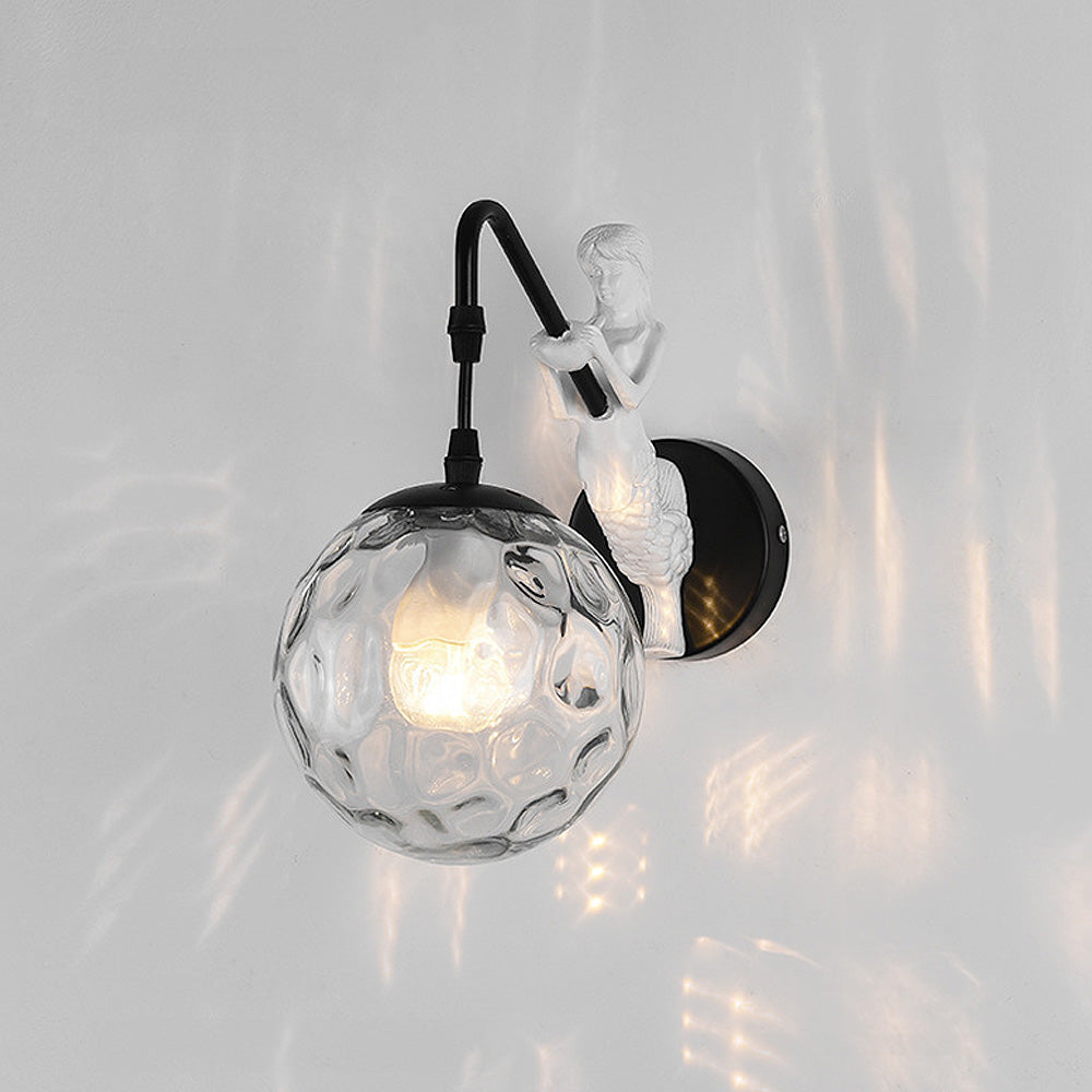 Retro Lantern Shape Clear Wall Light -Homdiy