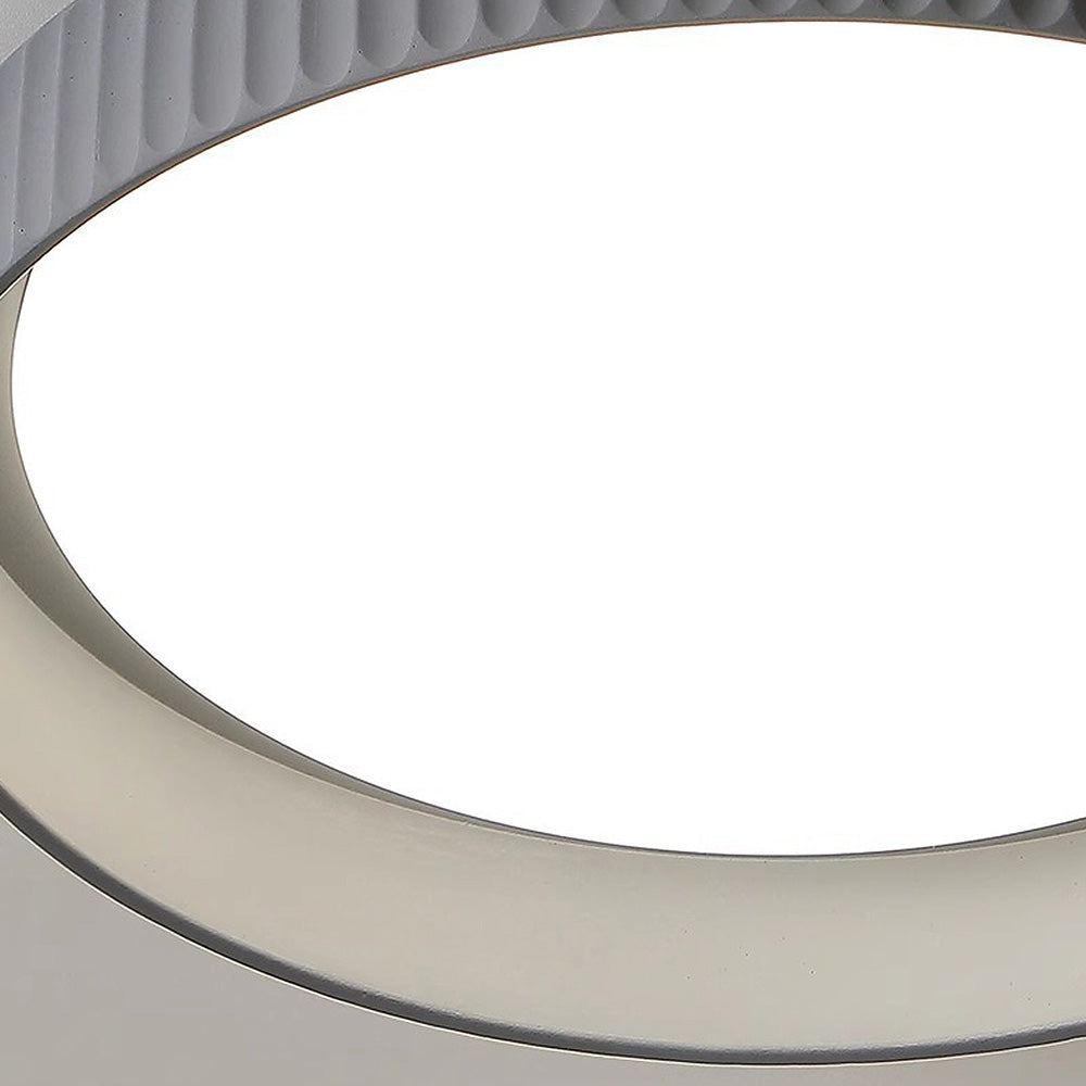 Scandinavian Round Cement LED Ceiling Light -Homdiy