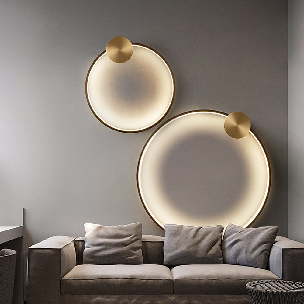 Luxury Simple Circle LED Wall Light -Homdiy