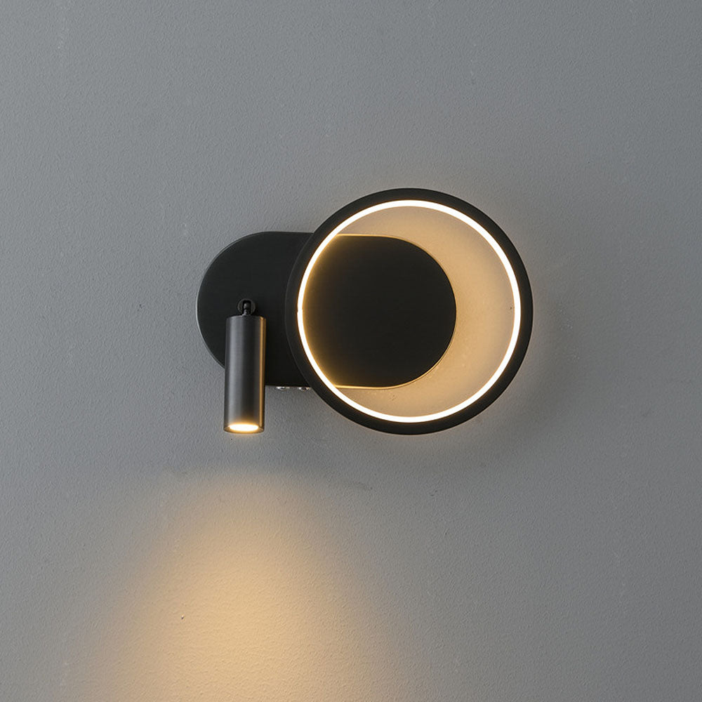 360° Rotation Downlight Round LED Wall Sconces -Homdiy