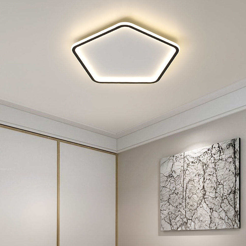Creative Hollow Pentagon LED Ceiling Light -Homdiy