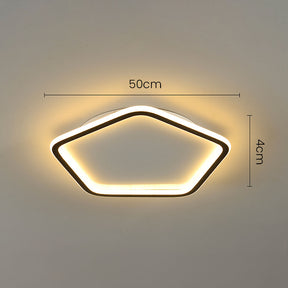 Creative Hollow Pentagon LED Ceiling Light -Homdiy