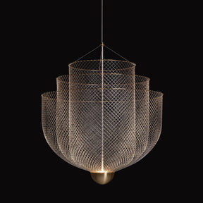 Luxury Metal Grid Pendant Light -Homdiy