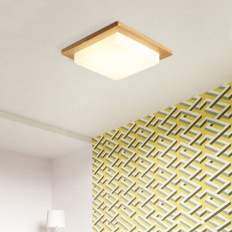 Modern Simple Wooden Art Decor Ceiling Light -Homdiy