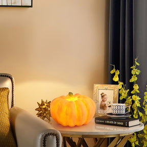 Cute Yellow Portable Pumpkin Table Lamp -Homdiy