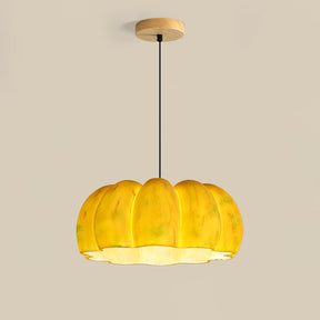 Yellow Pumpkin Pendant Light -Homdiy