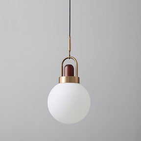 Modern Splendor White Metal Glass Pendant Lamp -Homdiy