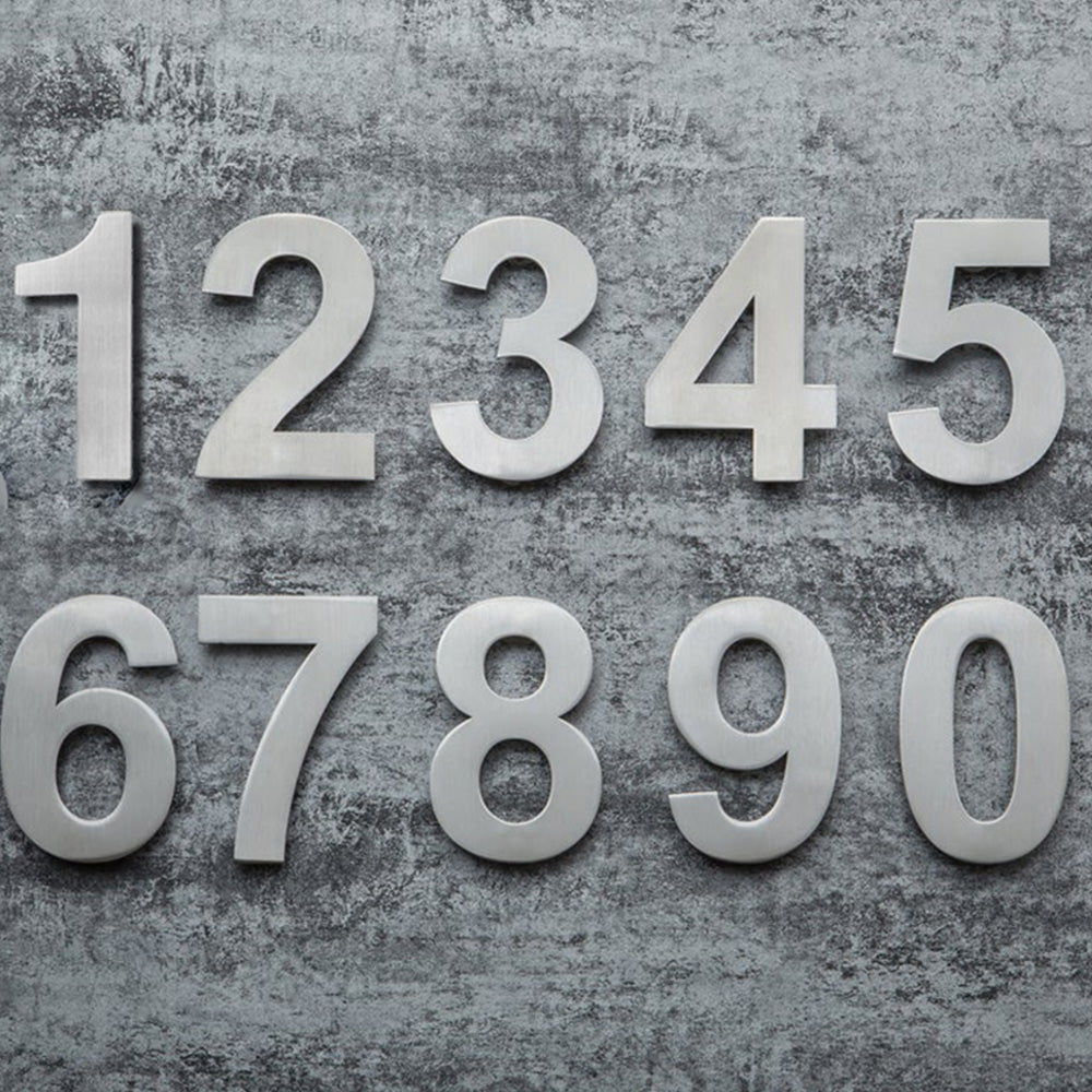6 inch Modern Metal House Numbers / Metal Address Numbers / Metal Stre –  Texas Metal Makers