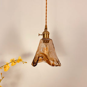 Art Glass Pendant Lights Modern Brass Glass Pendant Lights For Dining Room -Homdiy