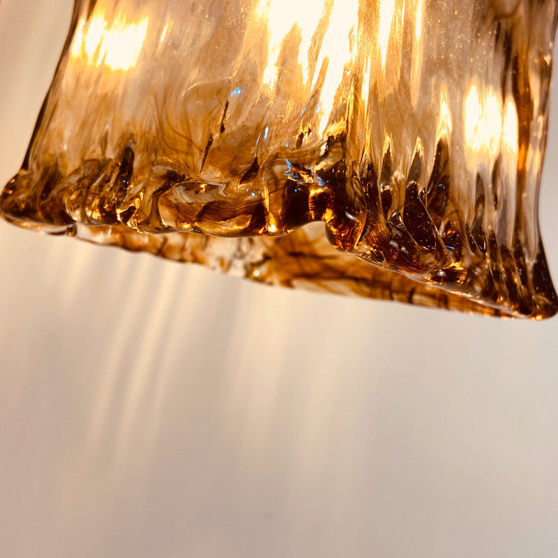 Art Glass Pendant Lights Modern Brass Glass Pendant Lights For Dining Room -Homdiy