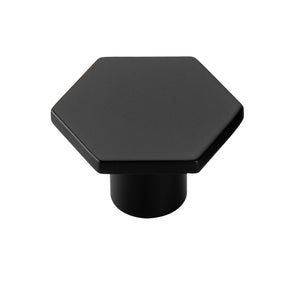 15 Pack Modern Black Drawer Knobs Hexagonal Cabinet Knobs Bathroom Cabinet Hardware(LS6275BK) -Homdiy