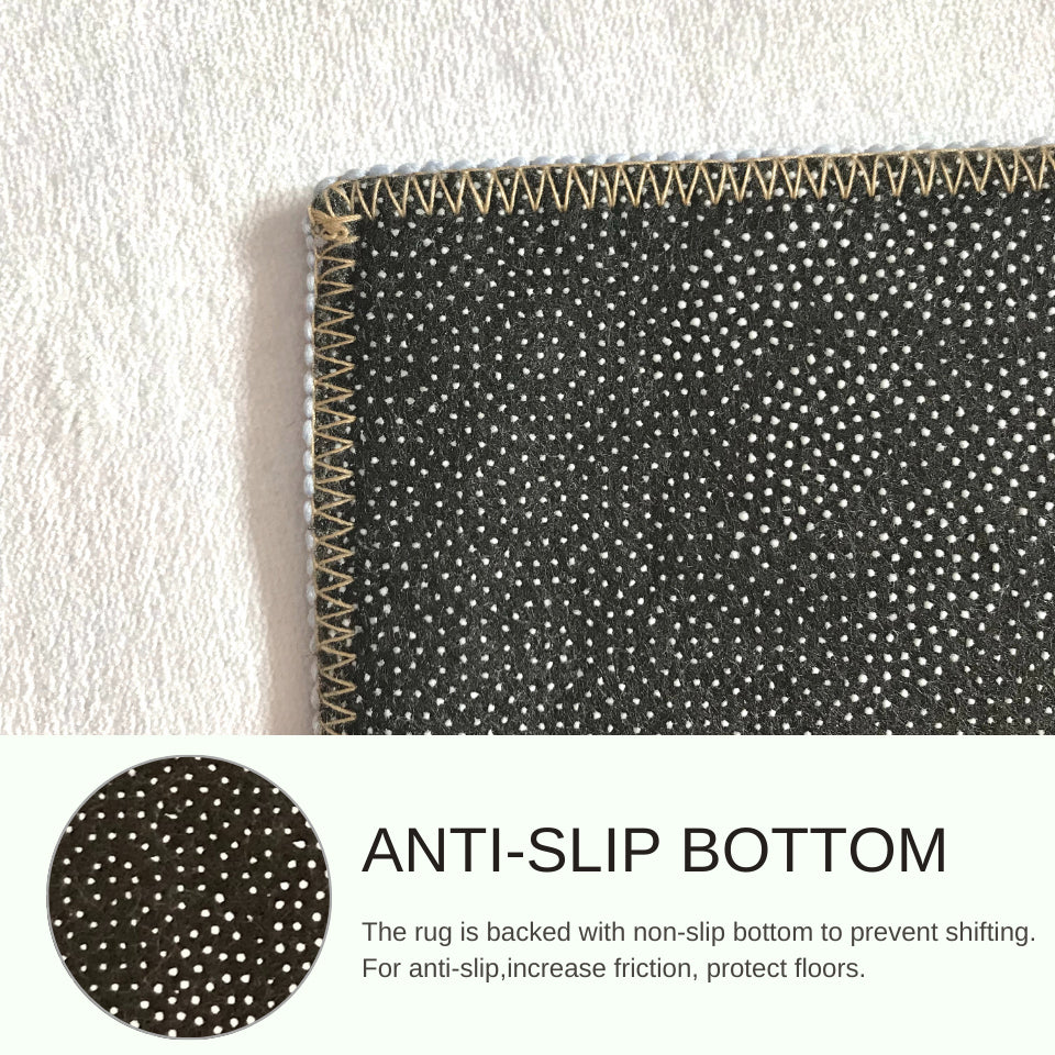 Floor Mats: Home 3D Printed American Bedside Runner Carpets Anti