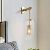 Modern Glass Wall Sconce Decorative Indoor Wall Light -Homdiy