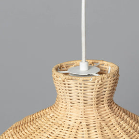 Handmade Woven Rattan Pendant Light Over Island -Homdiy