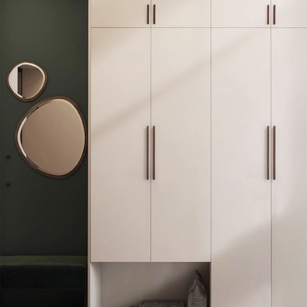 Nordic Walnut Texture Handle Wardrobe Cupboard Door Kitchen Cabinet Handles -Homdiy