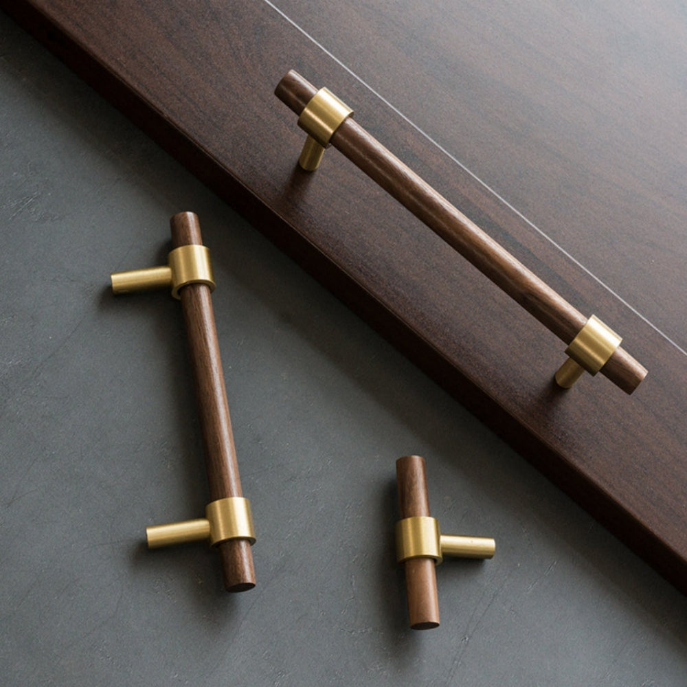 Homdiy Brass Bamboo Cabinet Handles Dresser Pulls And Drawer Knob