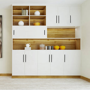 6 Pack Black Cabinet Pulls Kitchen Cabinet Handles Square Face -Homdiy