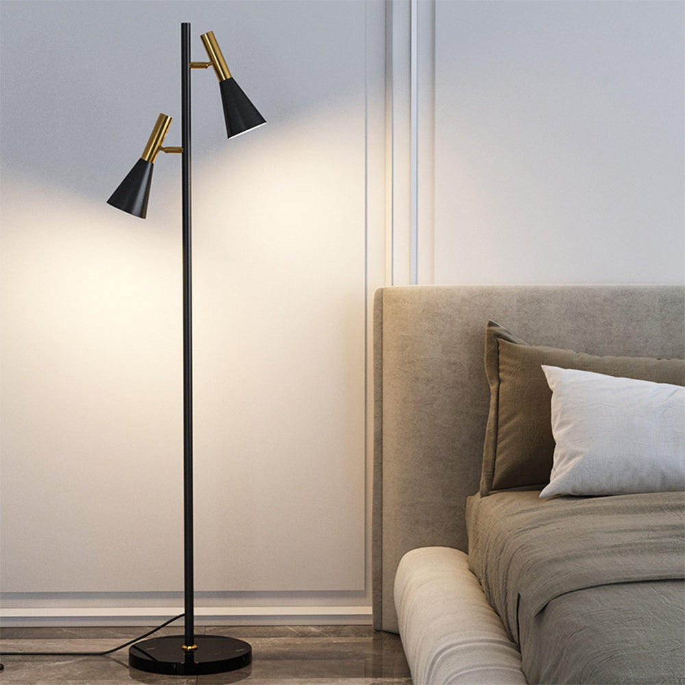 Minimalist Two Heads Floor Lamp For Living Room -Homdiy